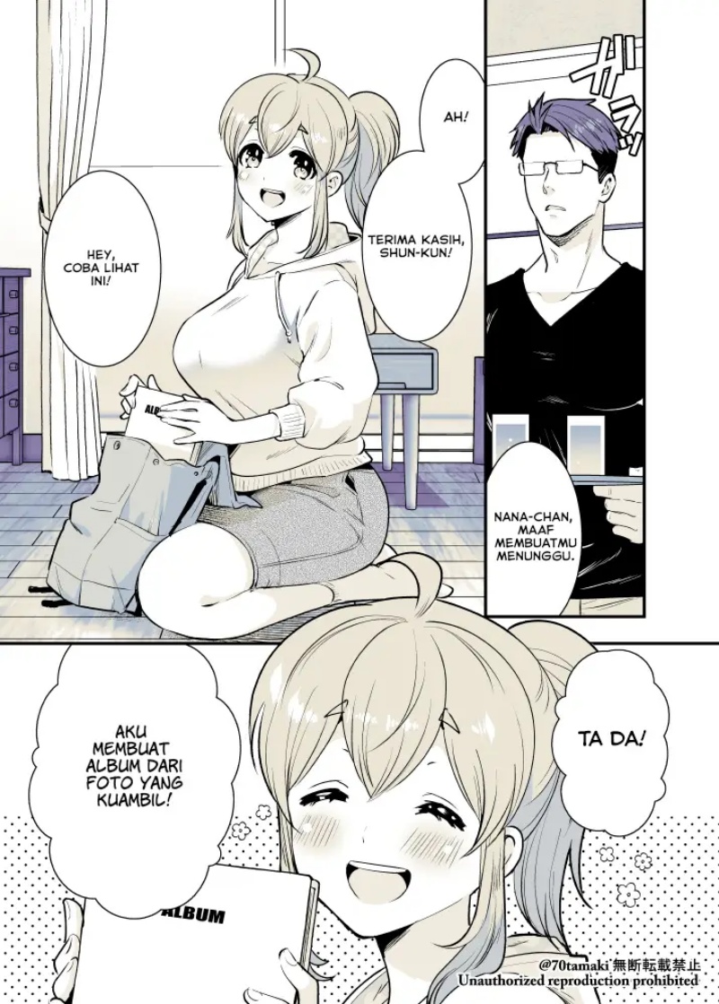 Osananajimi ga Hisabisa ni Saikai shitara Otagai Kyonyuu ni Natteta Chapter 16 - halaman 2