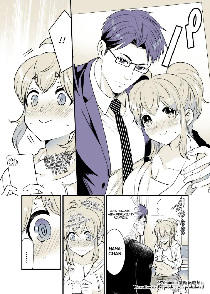 Osananajimi ga Hisabisa ni Saikai shitara Otagai Kyonyuu ni Natteta Chapter 16 - halaman 5