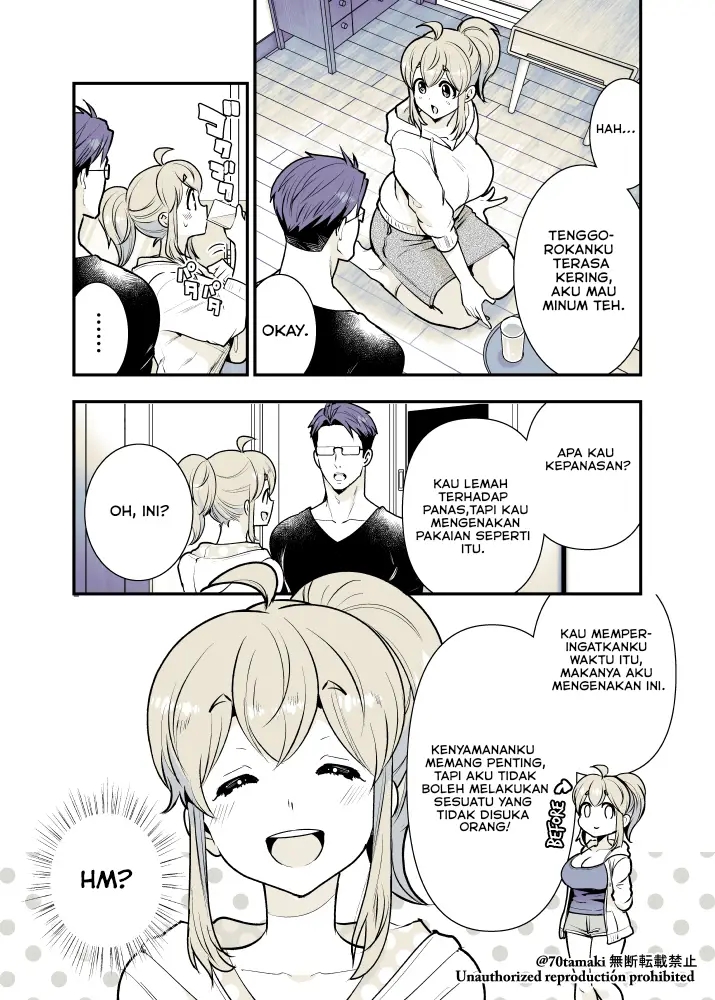 Osananajimi ga Hisabisa ni Saikai shitara Otagai Kyonyuu ni Natteta Chapter 17 - halaman 2