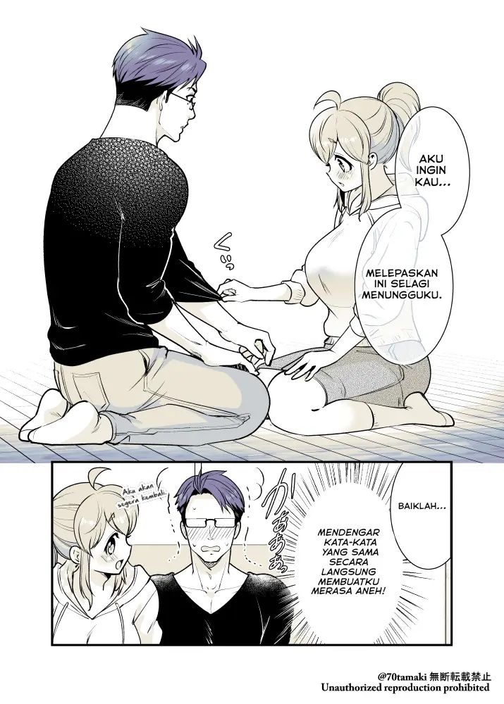 Osananajimi ga Hisabisa ni Saikai shitara Otagai Kyonyuu ni Natteta Chapter 17 - halaman 7