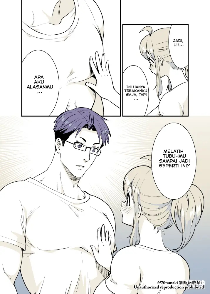 Osananajimi ga Hisabisa ni Saikai shitara Otagai Kyonyuu ni Natteta Chapter 18 - halaman 8