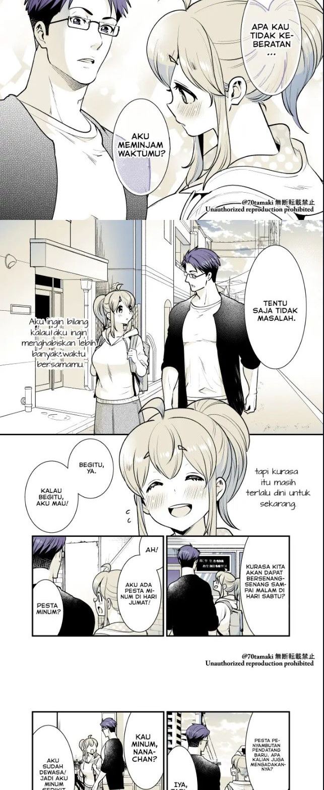 Osananajimi ga Hisabisa ni Saikai shitara Otagai Kyonyuu ni Natteta Chapter 22 - halaman 3