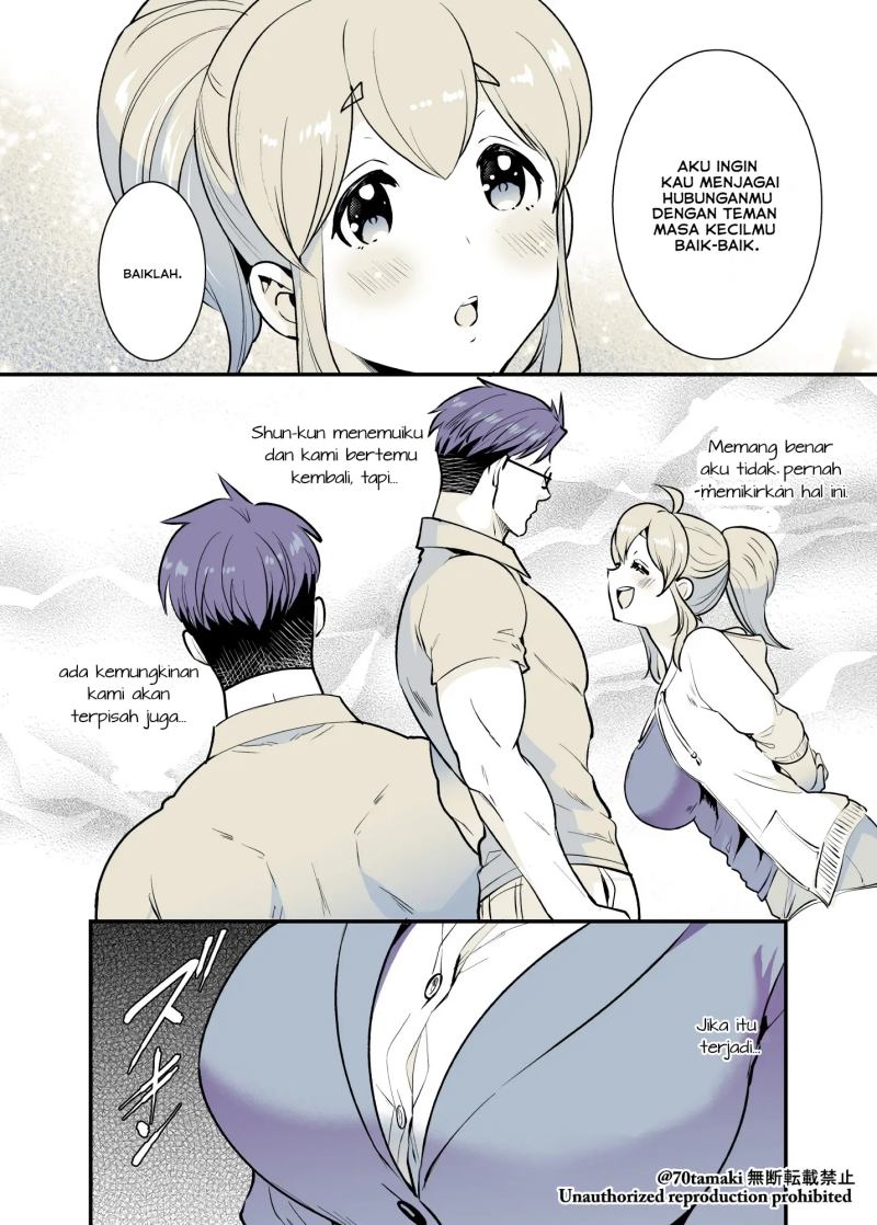 Osananajimi ga Hisabisa ni Saikai shitara Otagai Kyonyuu ni Natteta Chapter 25 - halaman 3