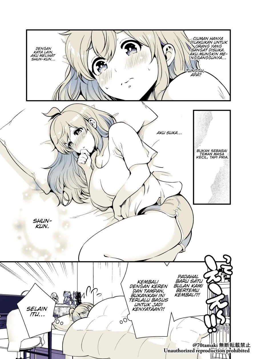 Osananajimi ga Hisabisa ni Saikai shitara Otagai Kyonyuu ni Natteta Chapter 31 - halaman 4