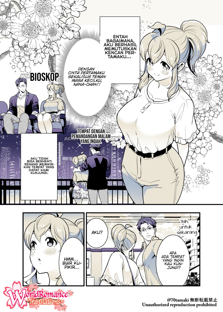Osananajimi ga Hisabisa ni Saikai shitara Otagai Kyonyuu ni Natteta Chapter 36 - halaman 2