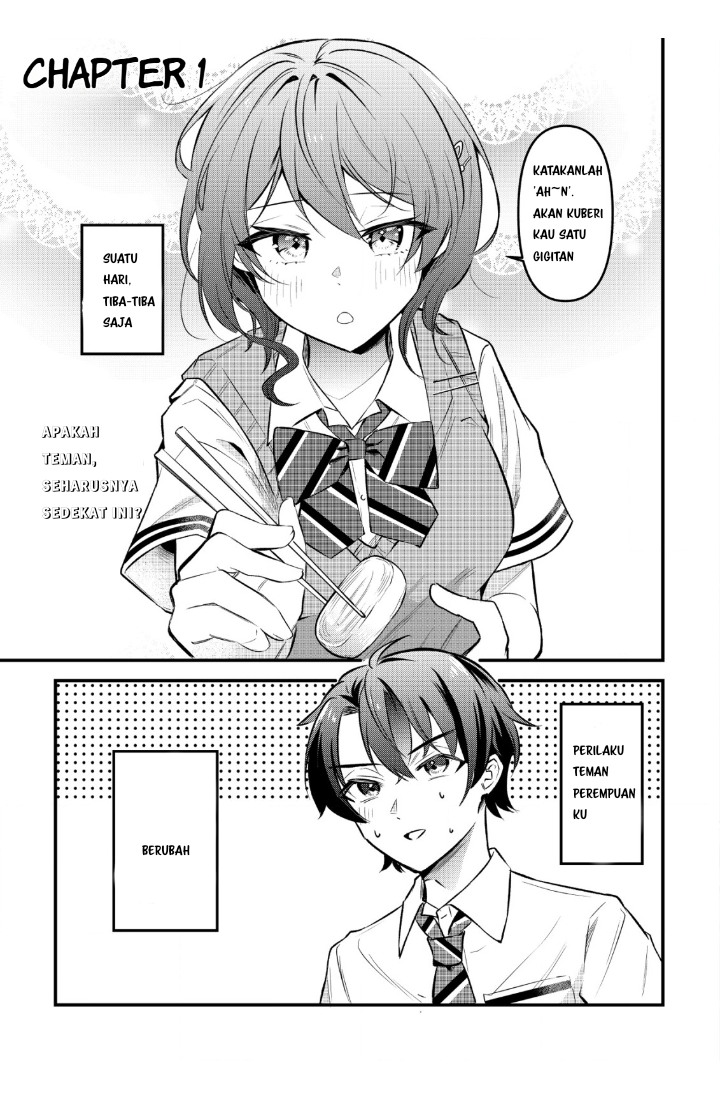 "Osananajimi ga Hoshii" to Tsubuyaitara Yoku Issho ni Asobu Onna Tomodachi no Yousu ga Hen ni Nattan da ga Chapter 1 - halaman 2