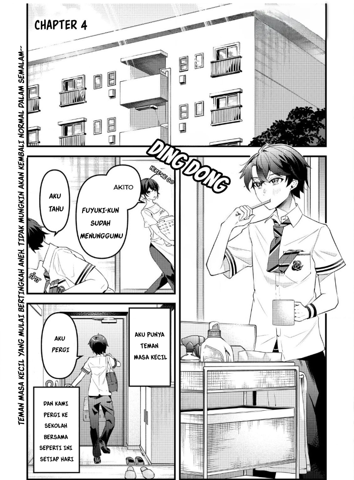 "Osananajimi ga Hoshii" to Tsubuyaitara Yoku Issho ni Asobu Onna Tomodachi no Yousu ga Hen ni Nattan da ga Chapter 4 - halaman 1