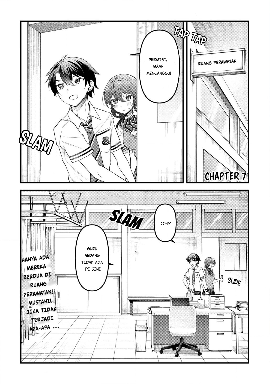 "Osananajimi ga Hoshii" to Tsubuyaitara Yoku Issho ni Asobu Onna Tomodachi no Yousu ga Hen ni Nattan da ga Chapter 7 - halaman 1