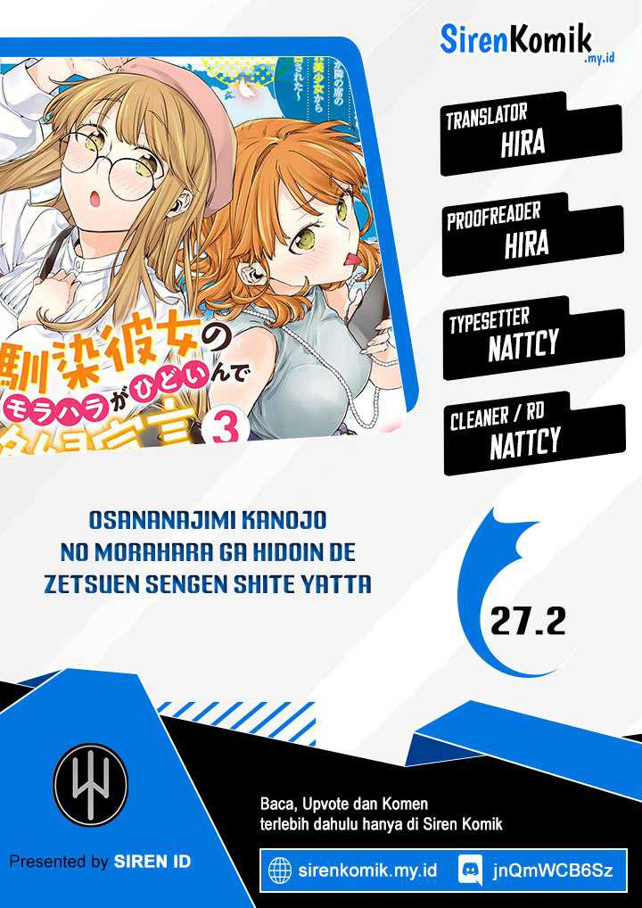 Osananajimi Kanojo no Morahara ga Hidoin de Zetsuen Sengen shite Yatta Chapter 27.2 - halaman 1