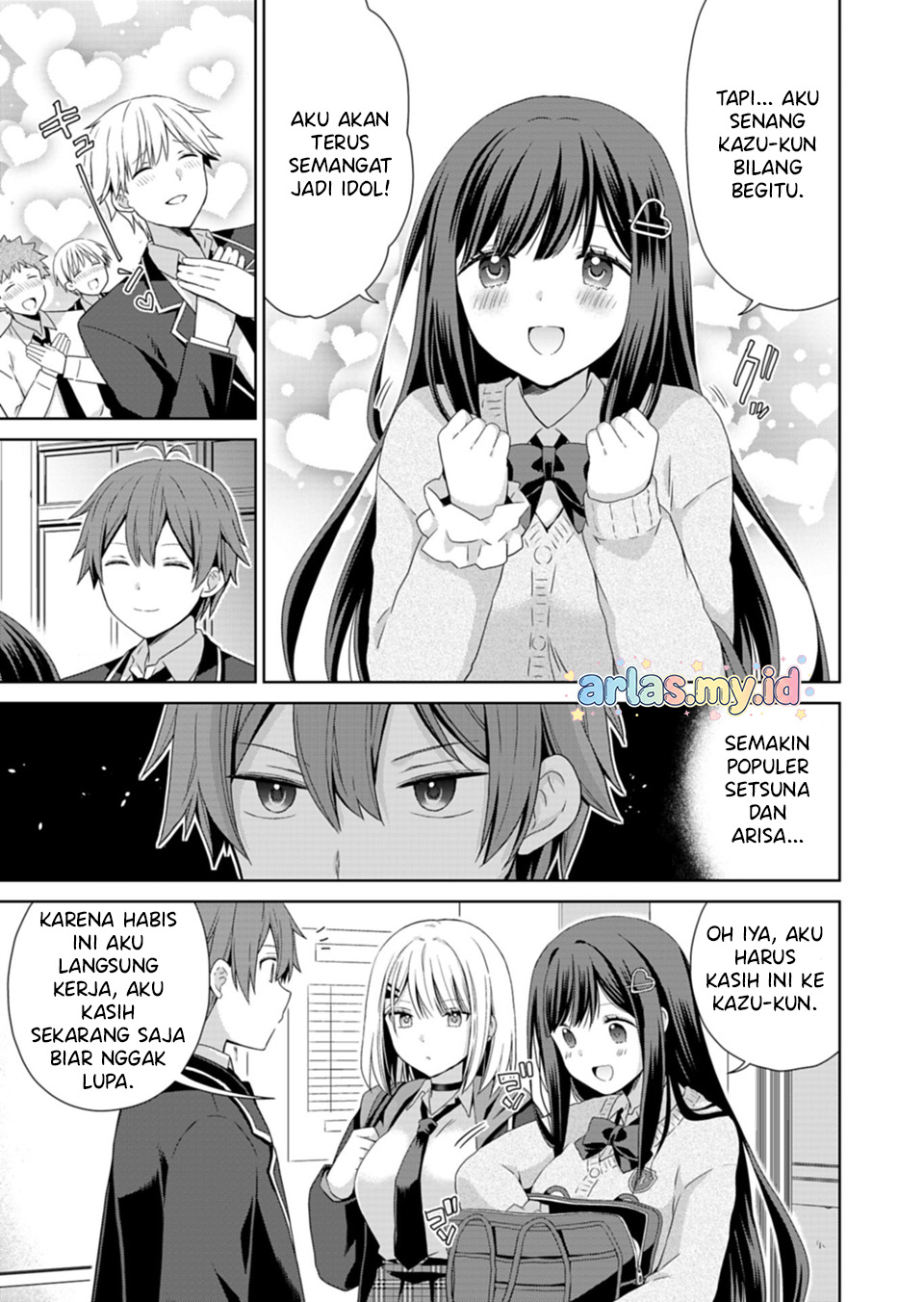 Osananajimi-tachi ga Ninki Idol ni Natta: Amaama na Kanojo-tachi wa Ore ni Mitsuide Kureteiru Chapter 1 - halaman 11
