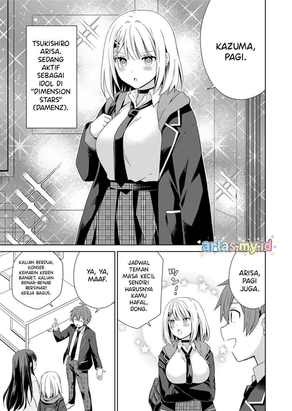 Osananajimi-tachi ga Ninki Idol ni Natta: Amaama na Kanojo-tachi wa Ore ni Mitsuide Kureteiru Chapter 1 - halaman 9