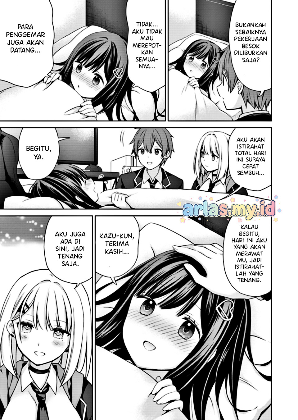 Osananajimi-tachi ga Ninki Idol ni Natta: Amaama na Kanojo-tachi wa Ore ni Mitsuide Kureteiru Chapter 2.1 - halaman 12