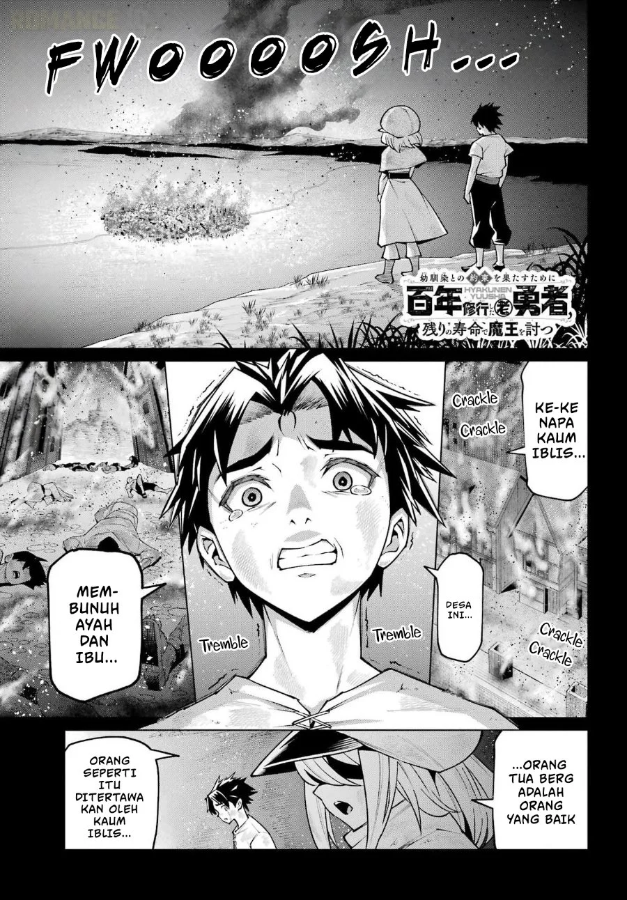 Osananajimi to no Yakusoku wo Hatasu Tame ni Hyakunen Shugyo Shita Rouyuusha, Nokori no Jumyou de Maou wo Utsu Chapter 1 - halaman 2