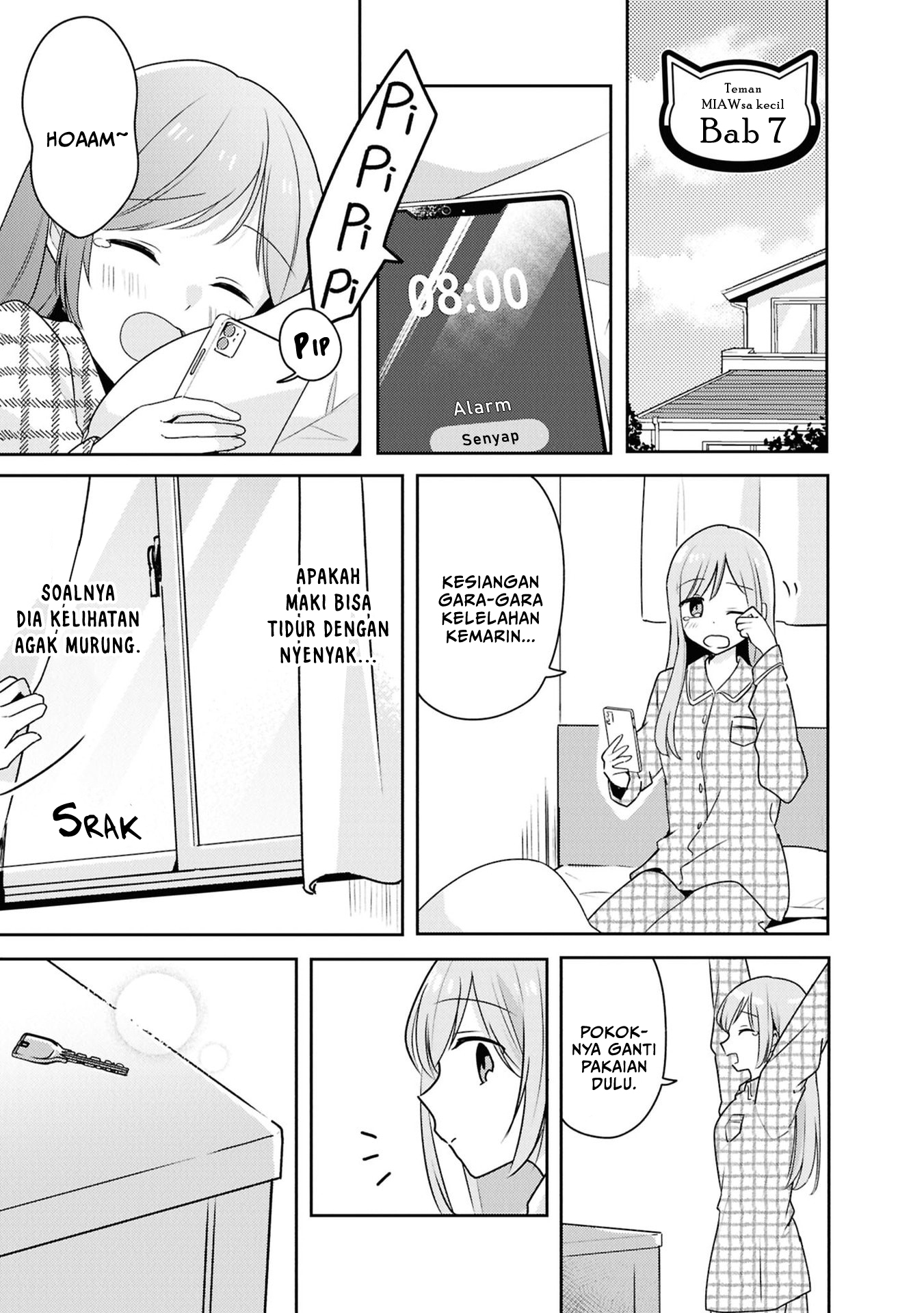 Osananajimi wa, Nyaa to Naite Skirt no Naka Chapter 7 - halaman 1