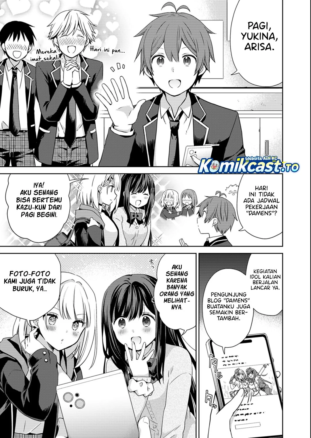 Osananajimitachi ga Ninki Idol ni Natta: Amama na Kanojotachi wa Ore ni Mitsuide Kureteiru Chapter 2.1 - halaman 4