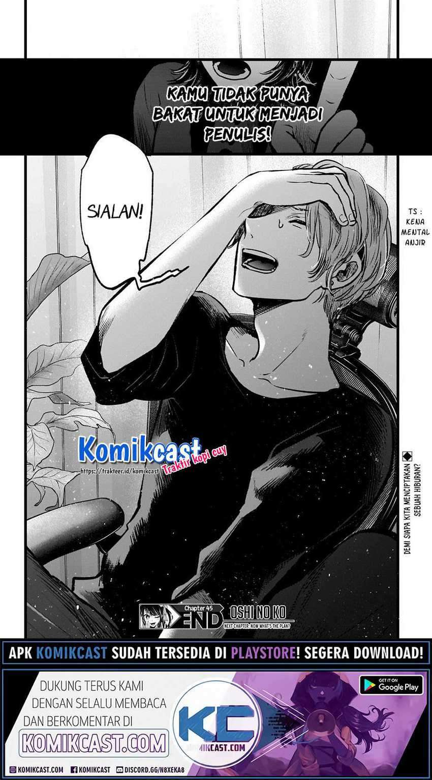 Oshi no Ko Chapter 45 - halaman 21