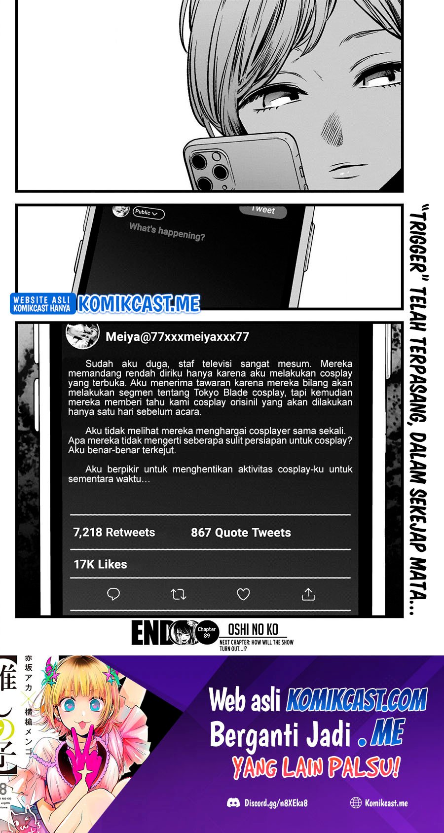 Oshi no Ko Chapter 89 - halaman 19