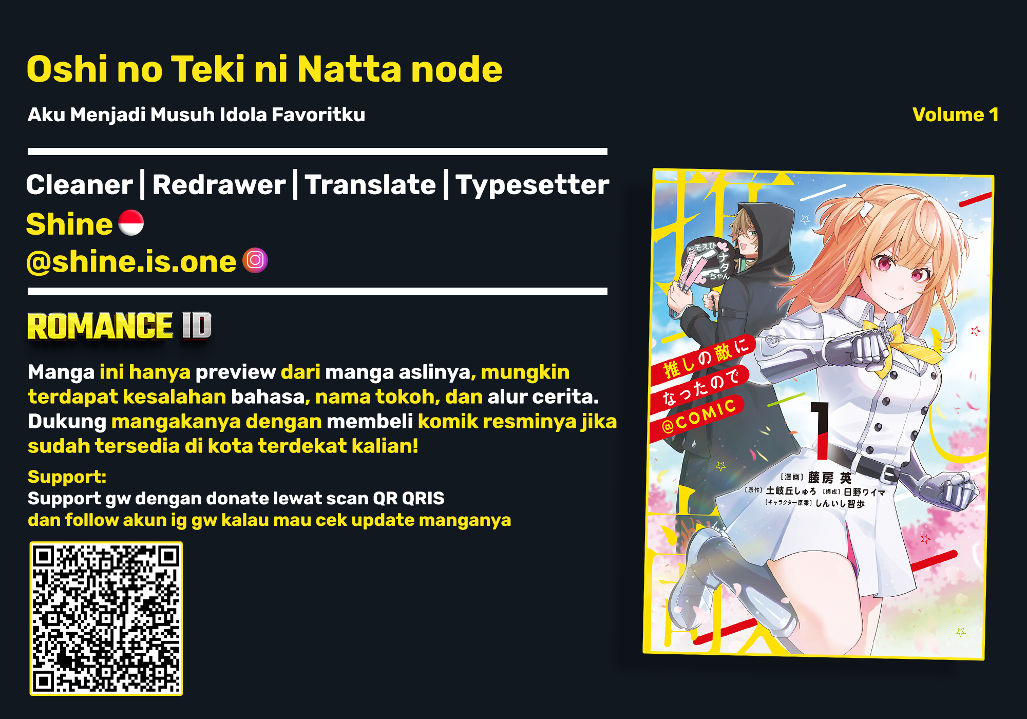Oshi no Teki ni Natta node @comic Chapter 3 - halaman 1