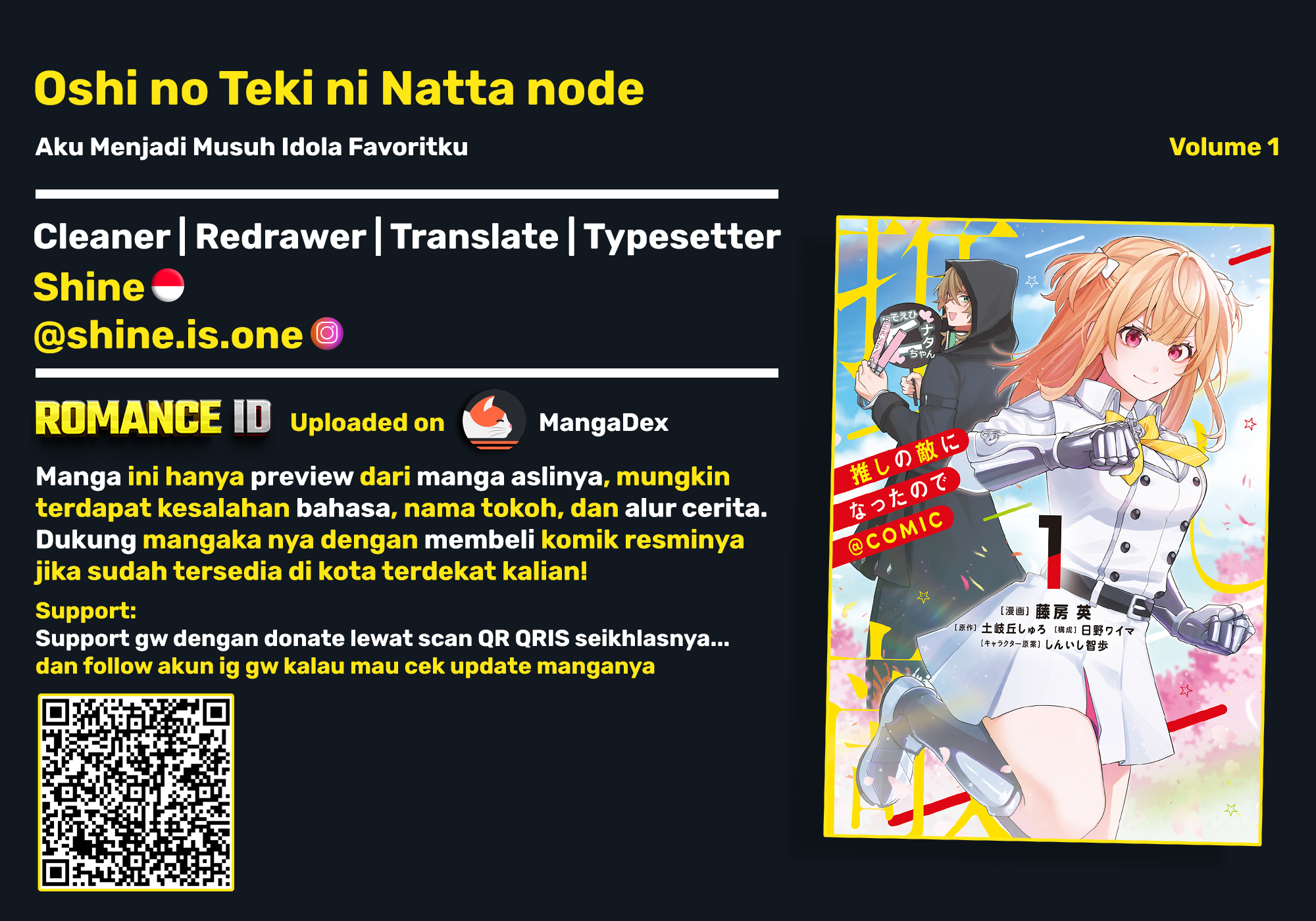 Oshi no Teki ni Natta node @comic Chapter 9 - halaman 1