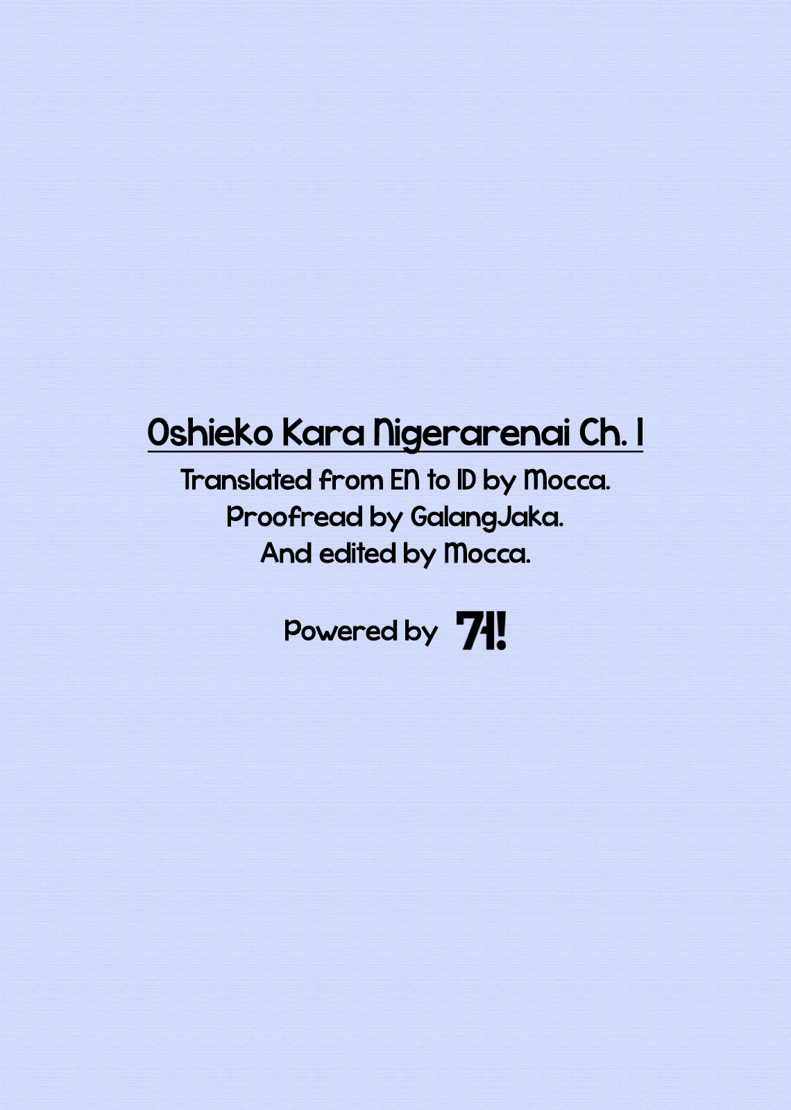 Oshiego Kara Nigerarenai Chapter 1 - halaman 39