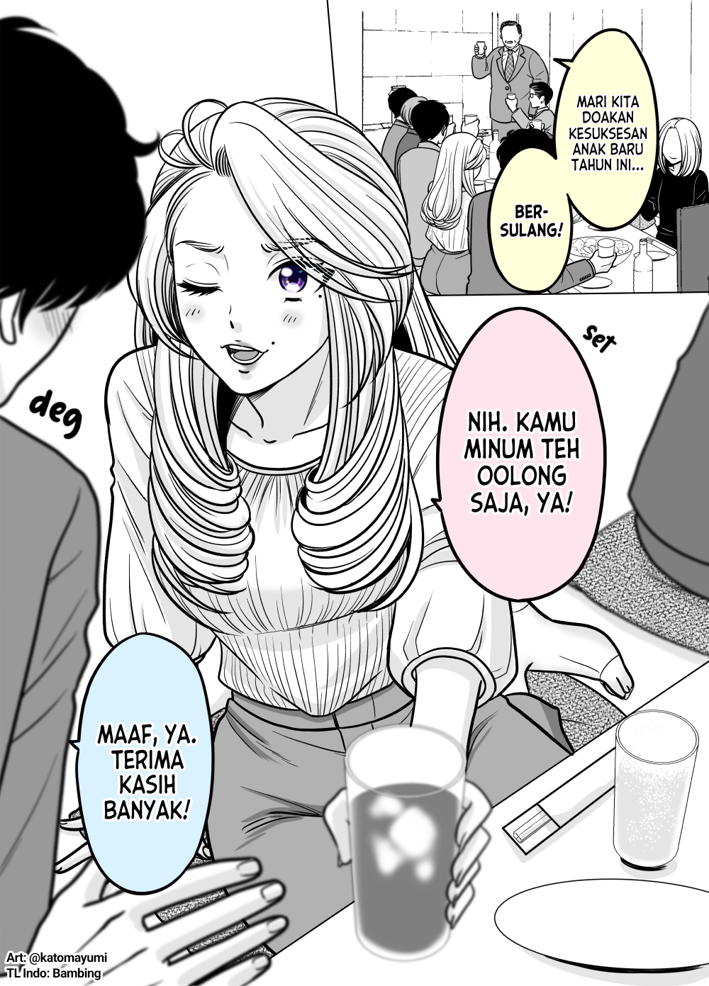 Otagai Sukoshizutsu Kawatteiku Kyouikugakari to Shinnyuu Shain Chapter 9 - halaman 1