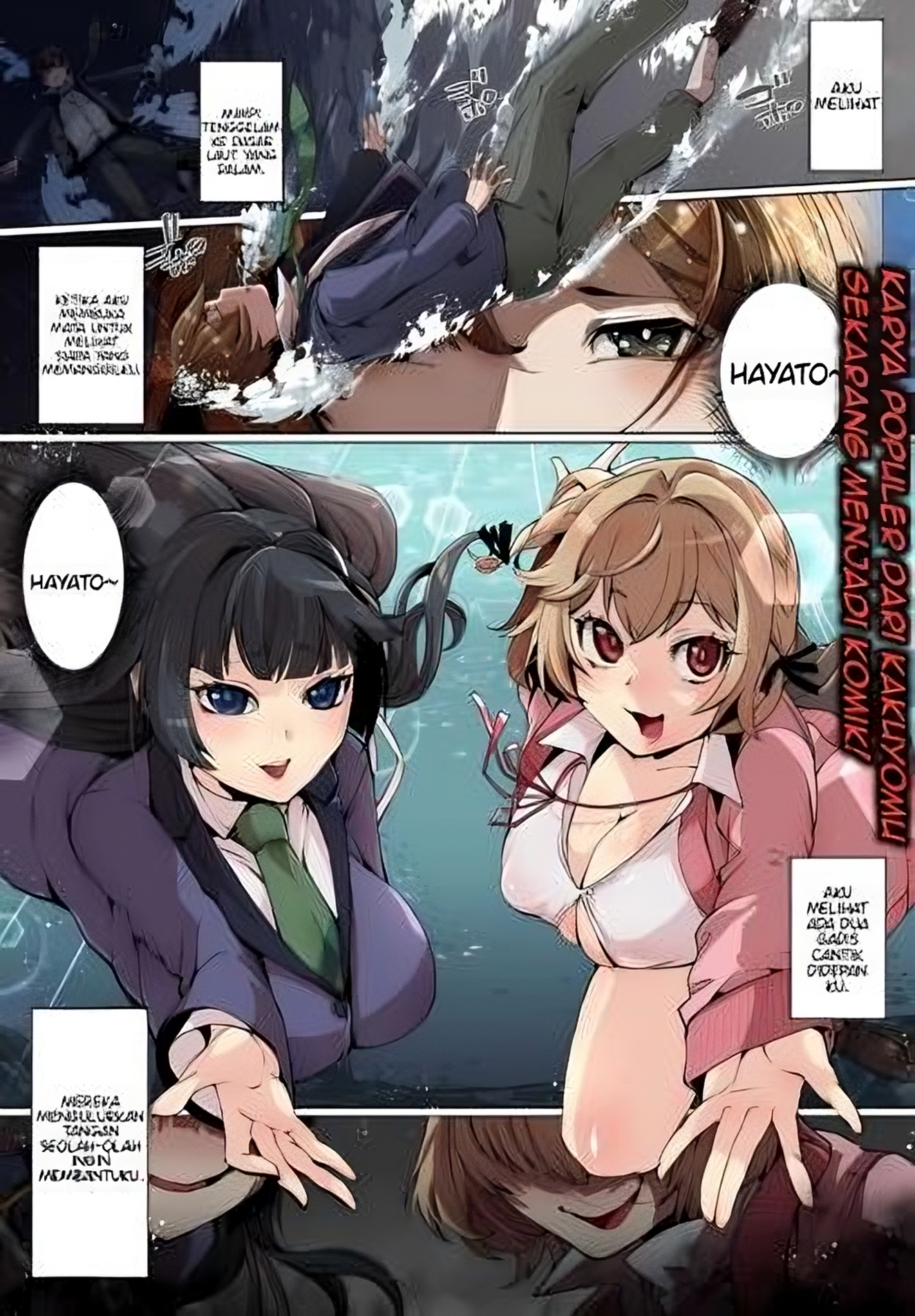 Otokogirai na Bijin Shimai wo Namae mo Tsugezu ni Tasuketara Ittai Dou Naru? Chapter 1 - halaman 2