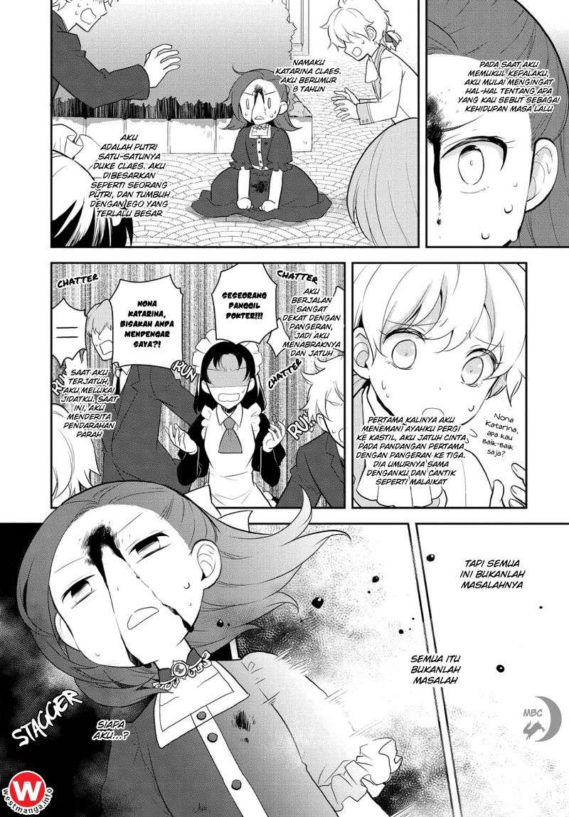 Otome Game no Hametsu Flag shika Nai Akuyaku Reijou ni Tensei shiteshimatta... Chapter 1 - halaman 6