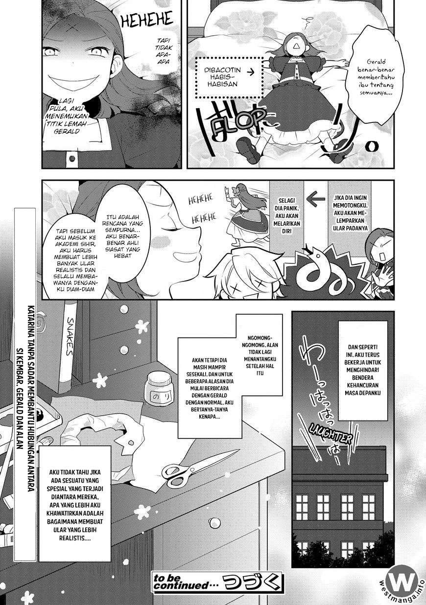 Otome Game no Hametsu Flag shika Nai Akuyaku Reijou ni Tensei shiteshimatta... Chapter 4 - halaman 33