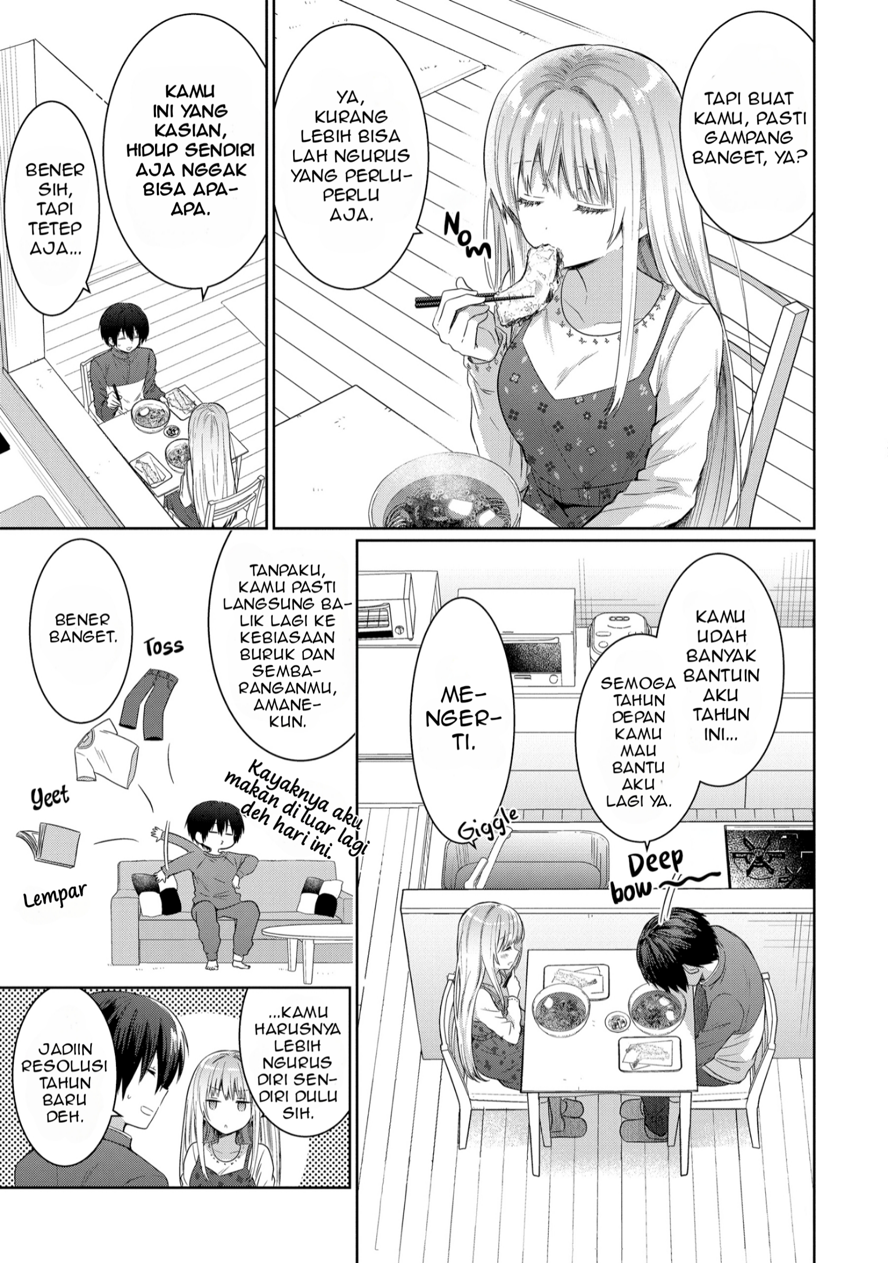 Otonari no Tenshi-sama ni Itsunomanika Dame Ningen ni Sareteita Ken Chapter 13.2 - halaman 1