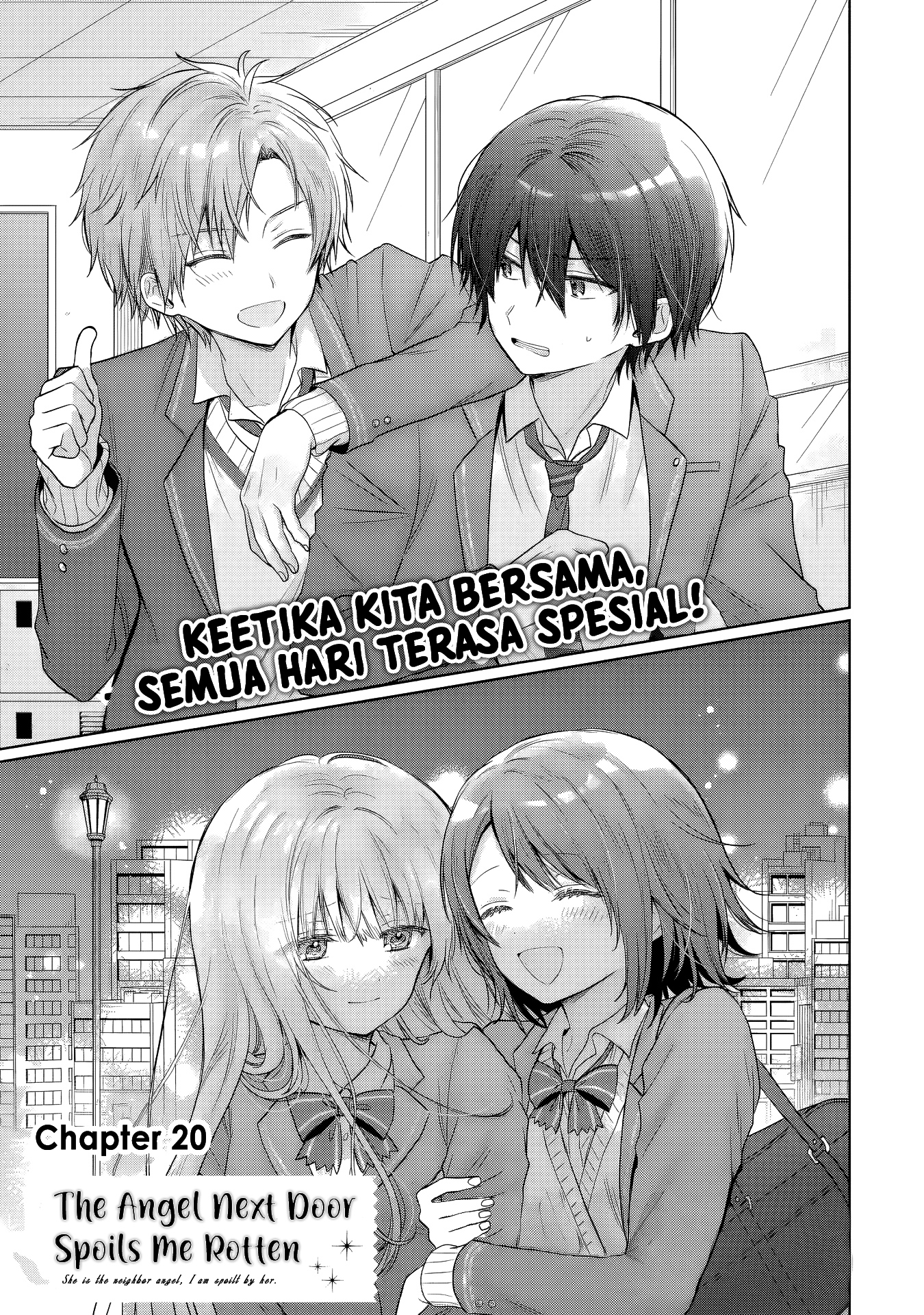 Otonari no Tenshi-sama ni Itsunomanika Dame Ningen ni Sareteita Ken Chapter 20.1 - halaman 1
