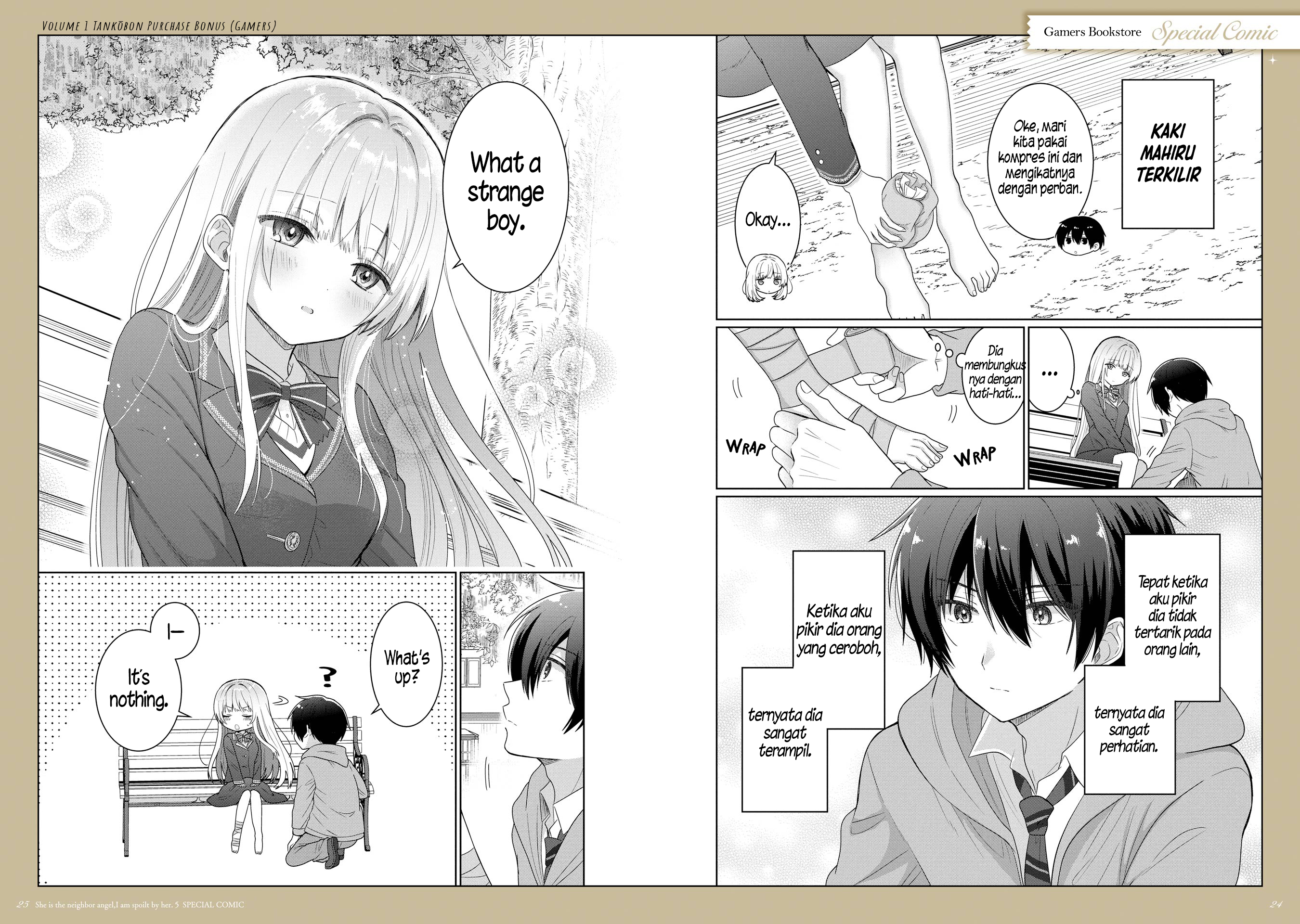 Otonari no Tenshi-sama ni Itsunomanika Dame Ningen ni Sareteita Ken Chapter 21.5 - halaman 25