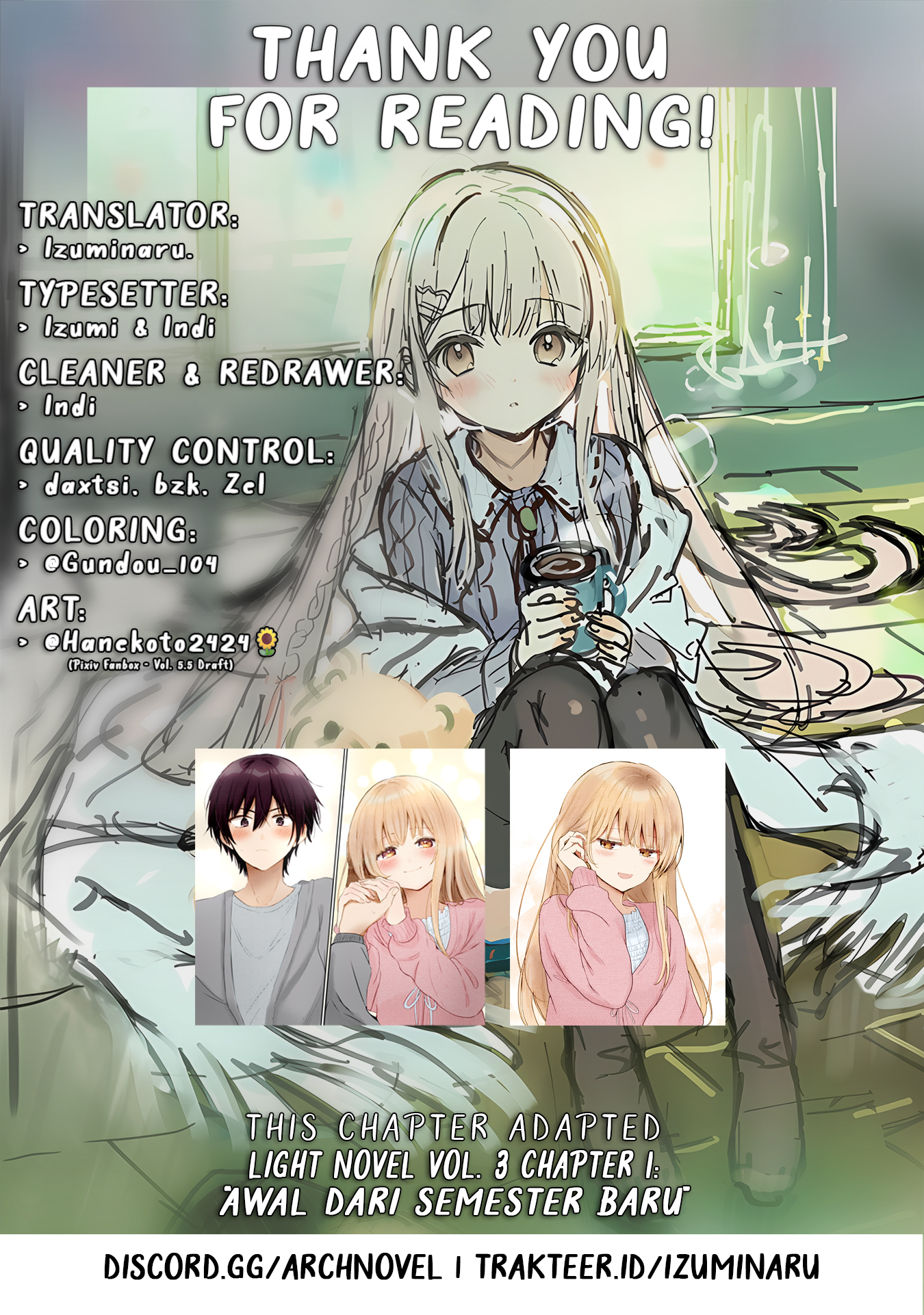 Otonari no Tenshi-sama ni Itsunomanika Dame Ningen ni Sareteita Ken Chapter 23.1 - halaman 14