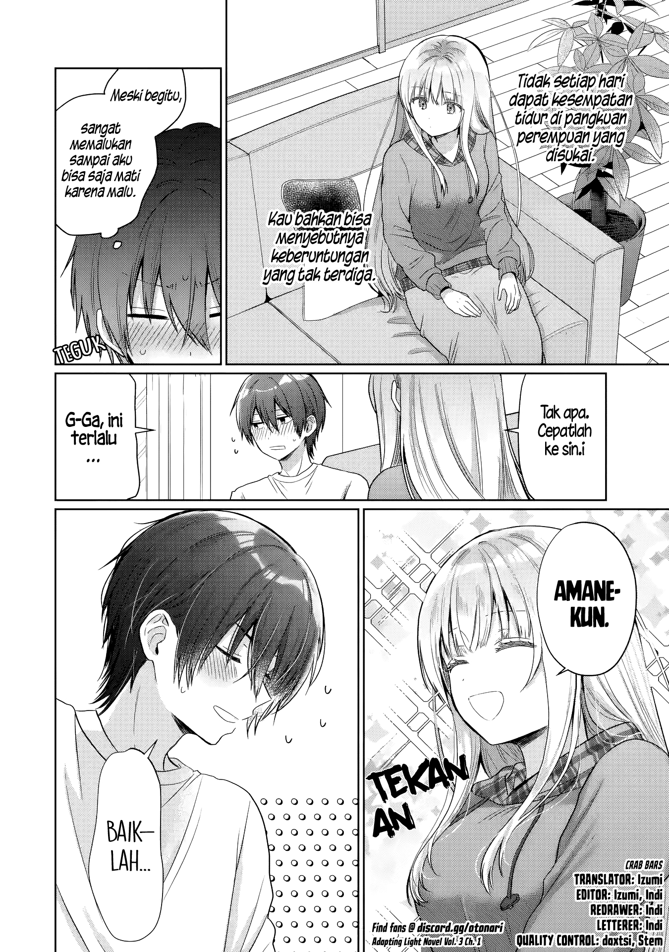 Otonari no Tenshi-sama ni Itsunomanika Dame Ningen ni Sareteita Ken Chapter 23.3 - halaman 1