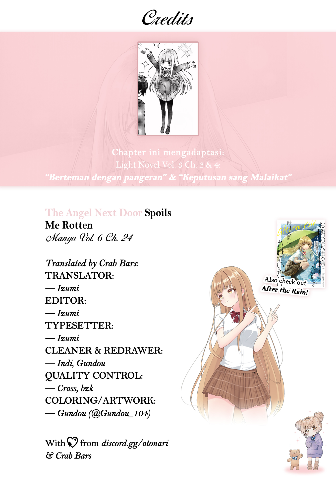 Otonari no Tenshi-sama ni Itsunomanika Dame Ningen ni Sareteita Ken Chapter 24.4 - halaman 25