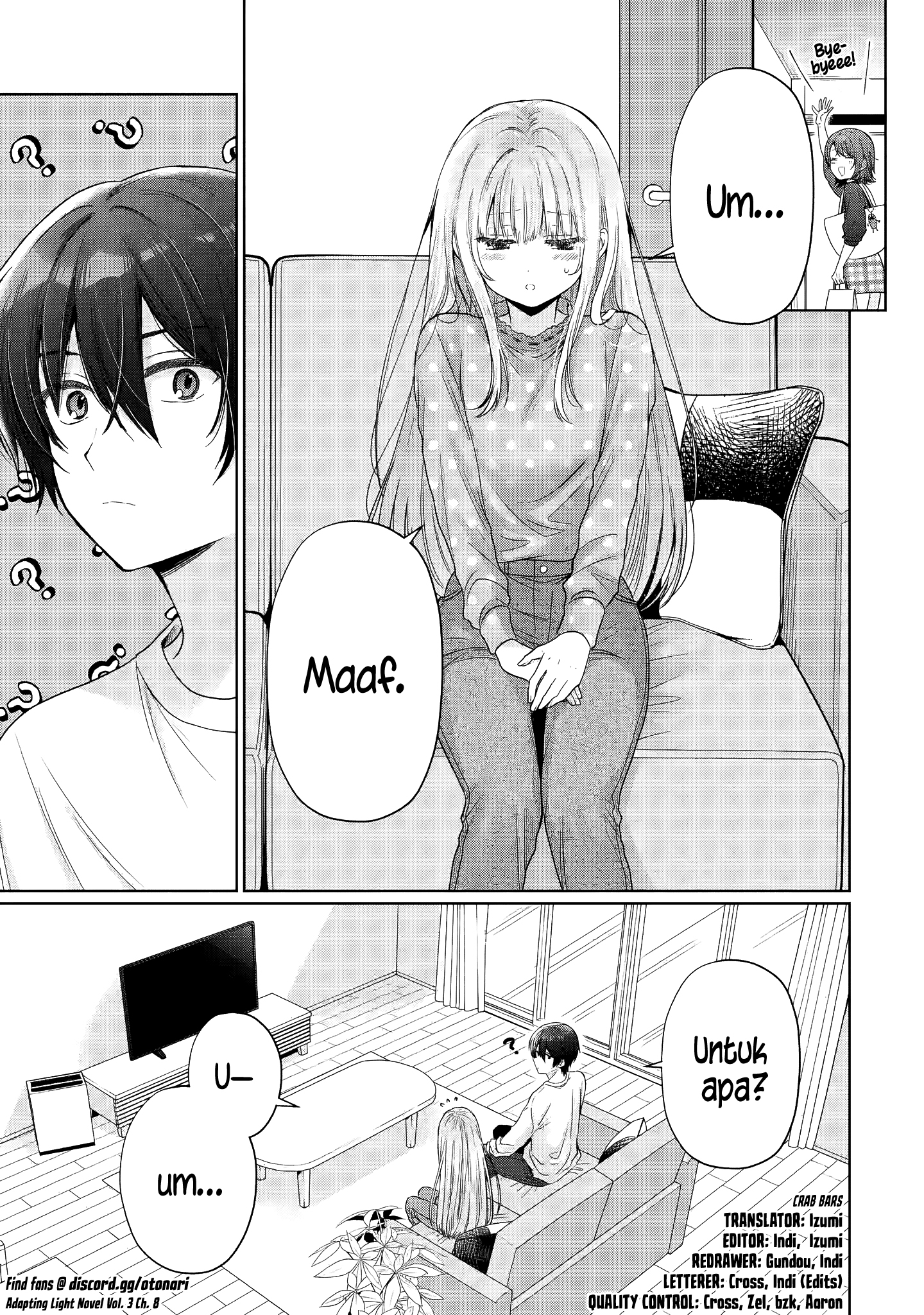 Otonari no Tenshi-sama ni Itsunomanika Dame Ningen ni Sareteita Ken Chapter 27.2 - halaman 1