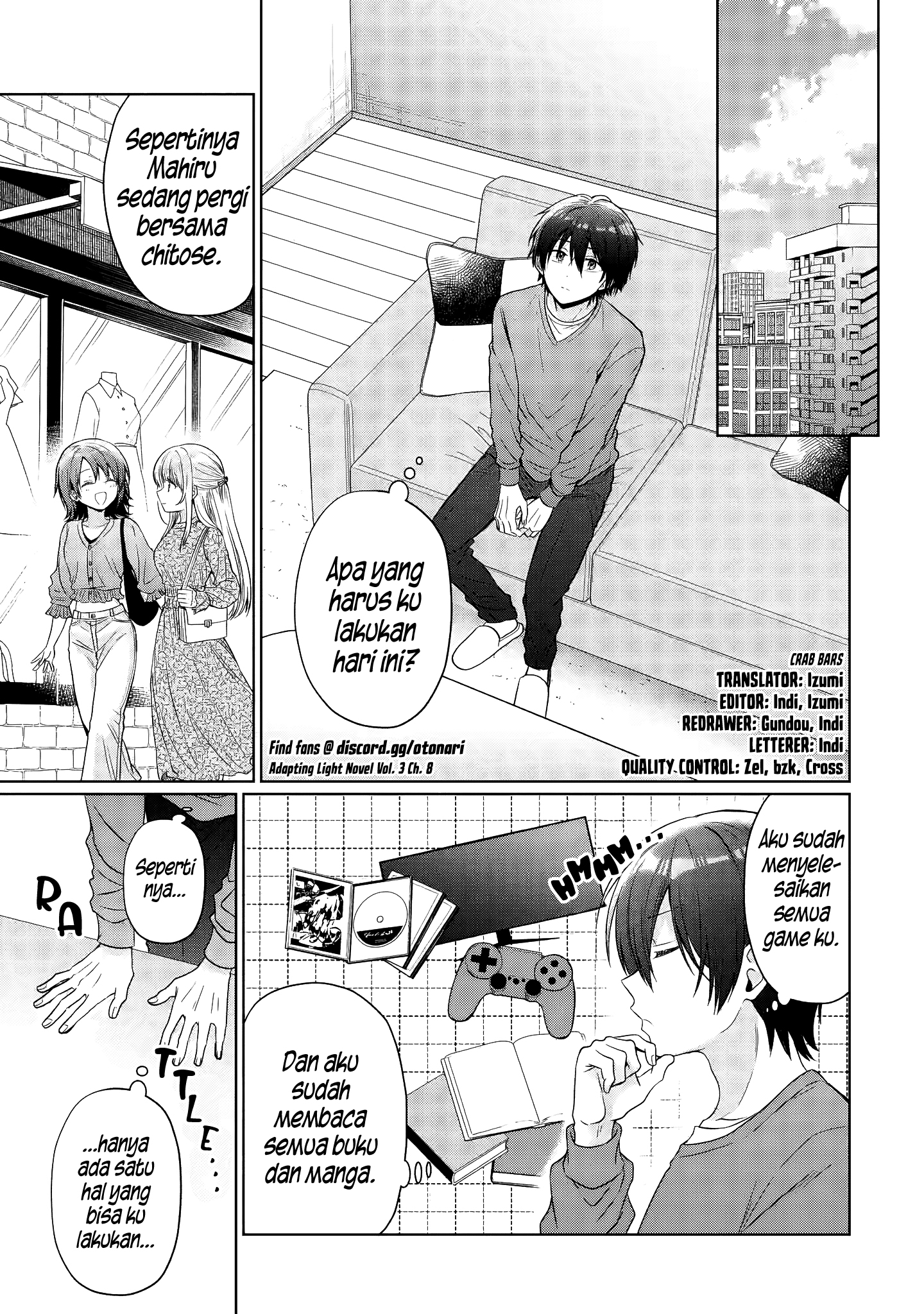Otonari no Tenshi-sama ni Itsunomanika Dame Ningen ni Sareteita Ken Chapter 27.3 - halaman 1