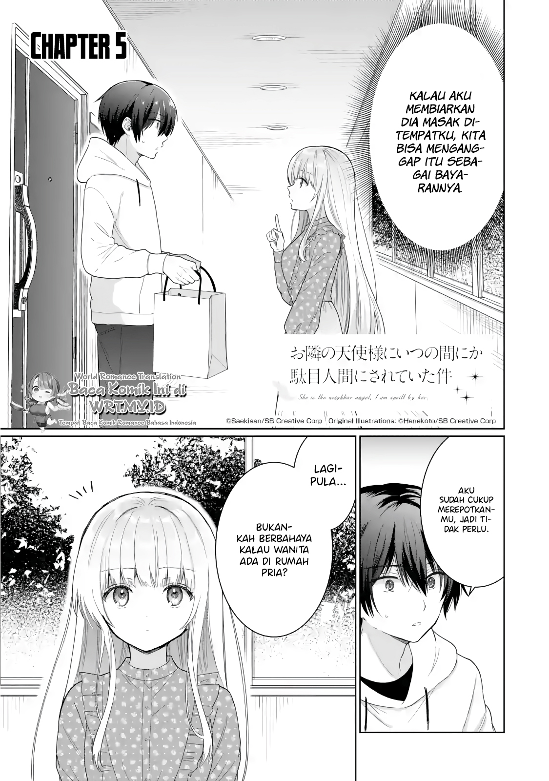 Otonari no Tenshi-sama ni Itsunomanika Dame Ningen ni Sareteita Ken Chapter 5.1 - halaman 2