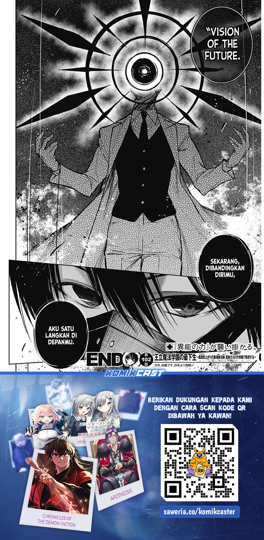 Ouritsu Mahou Gakuen no Saikasei: Slum Agari no Saikyou Mahoushi, Kizoku darake no Gakuen de Musou suru Chapter 102 - halaman 9