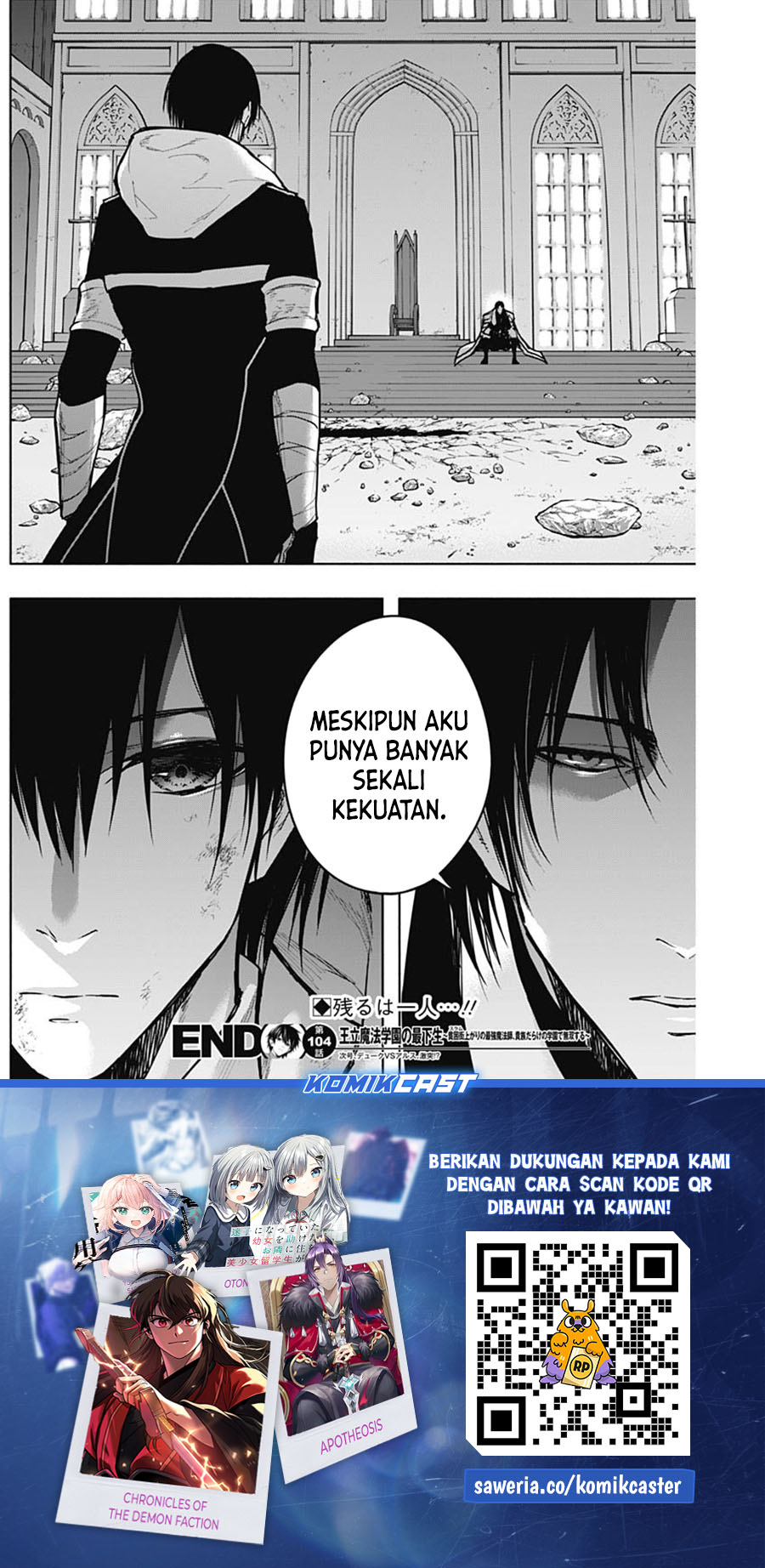 Ouritsu Mahou Gakuen no Saikasei: Slum Agari no Saikyou Mahoushi, Kizoku darake no Gakuen de Musou suru Chapter 104 - halaman 10