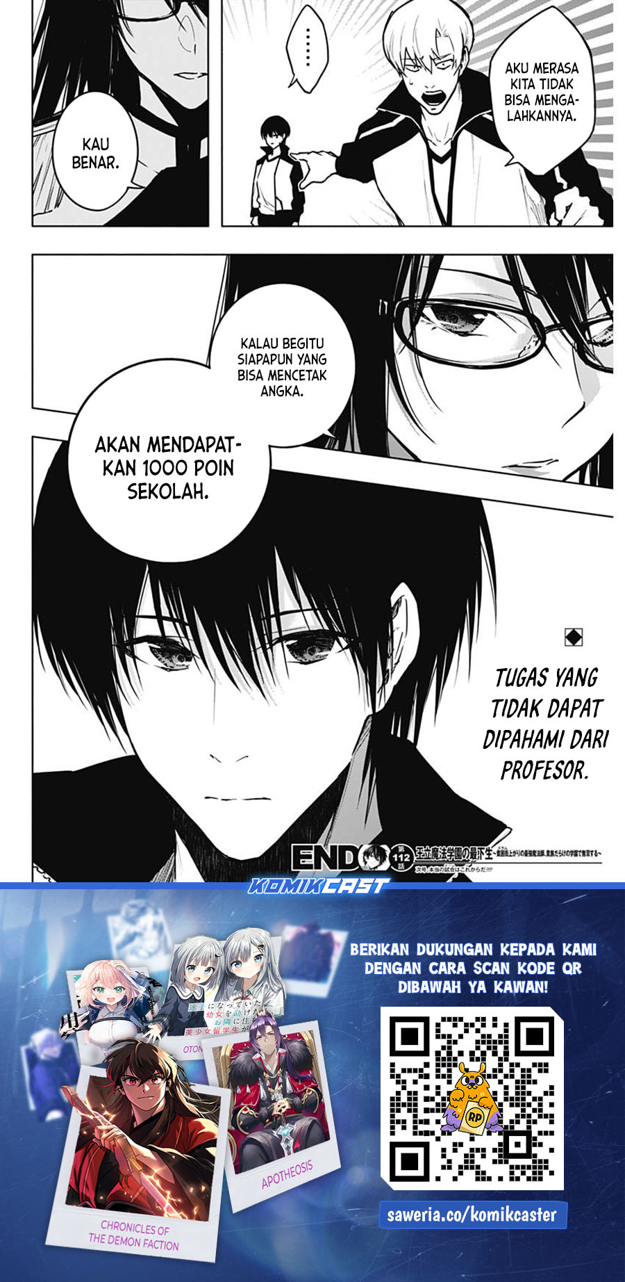 Ouritsu Mahou Gakuen no Saikasei: Slum Agari no Saikyou Mahoushi, Kizoku darake no Gakuen de Musou suru Chapter 112 - halaman 9