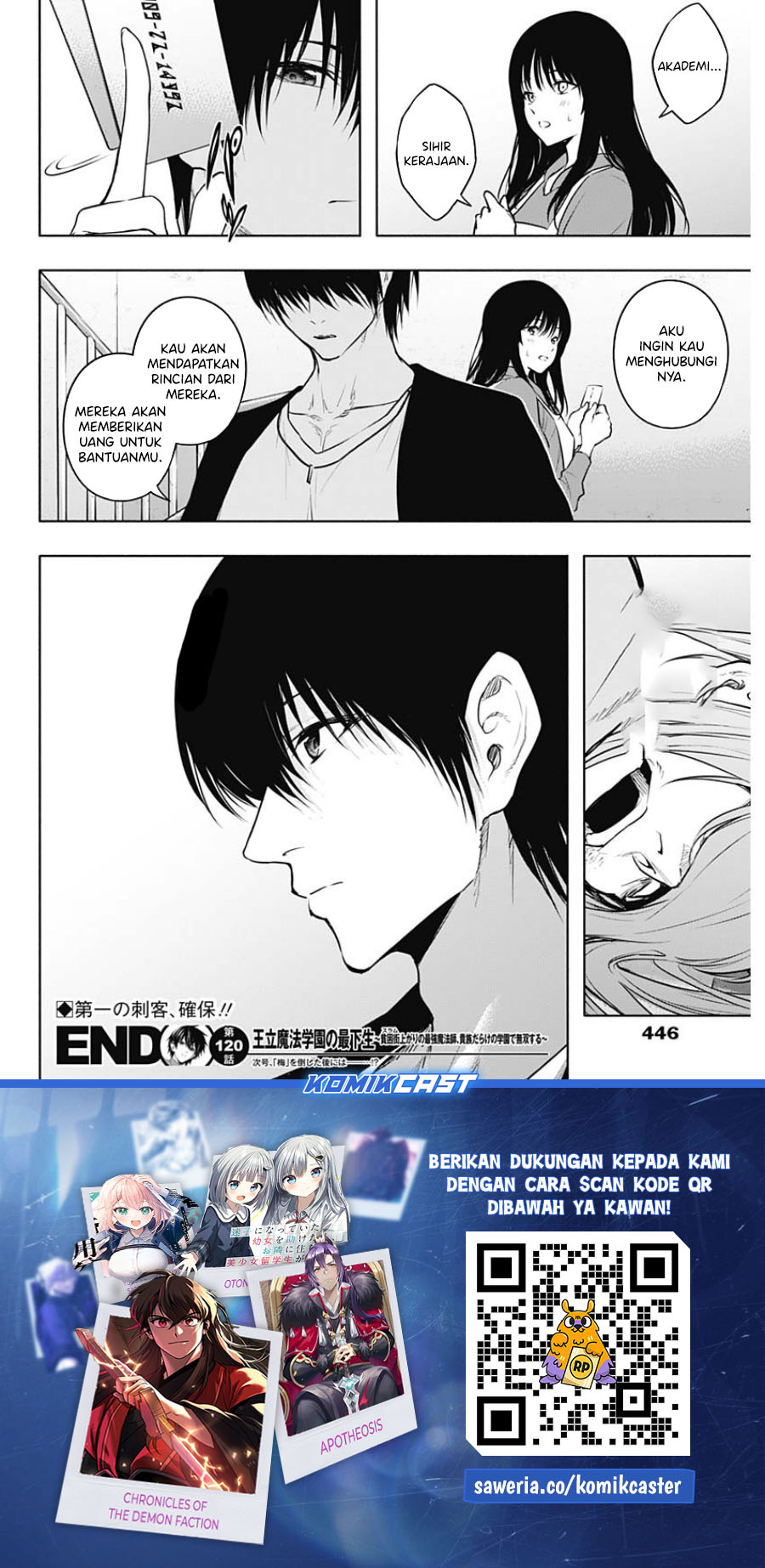 Ouritsu Mahou Gakuen no Saikasei: Slum Agari no Saikyou Mahoushi, Kizoku darake no Gakuen de Musou suru Chapter 120 - halaman 9