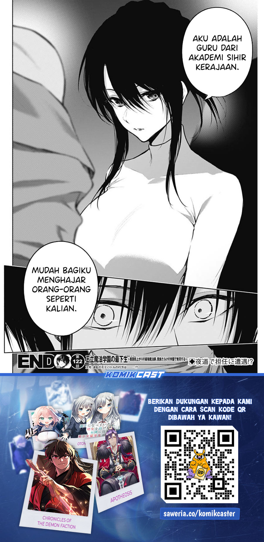 Ouritsu Mahou Gakuen no Saikasei: Slum Agari no Saikyou Mahoushi, Kizoku darake no Gakuen de Musou suru Chapter 122 - halaman 9