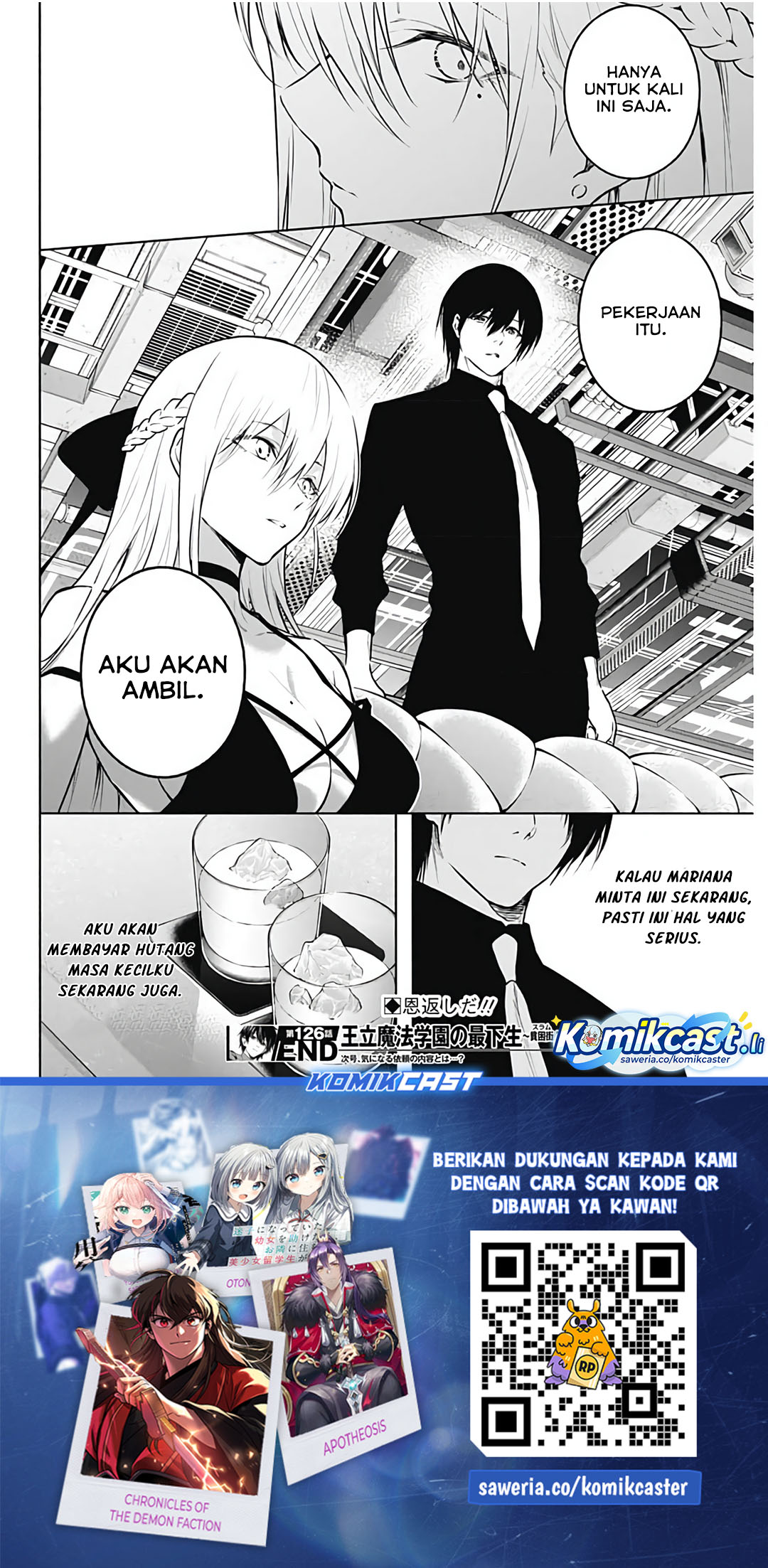 Ouritsu Mahou Gakuen no Saikasei: Slum Agari no Saikyou Mahoushi, Kizoku darake no Gakuen de Musou suru Chapter 126 - halaman 9