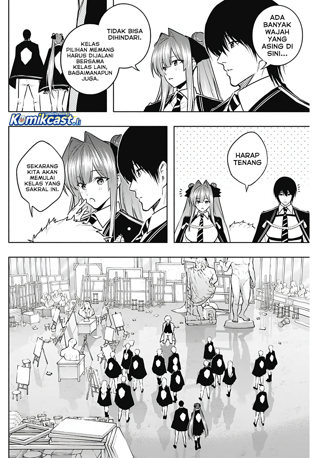 Ouritsu Mahou Gakuen no Saikasei: Slum Agari no Saikyou Mahoushi, Kizoku darake no Gakuen de Musou suru Chapter 131 - halaman 2