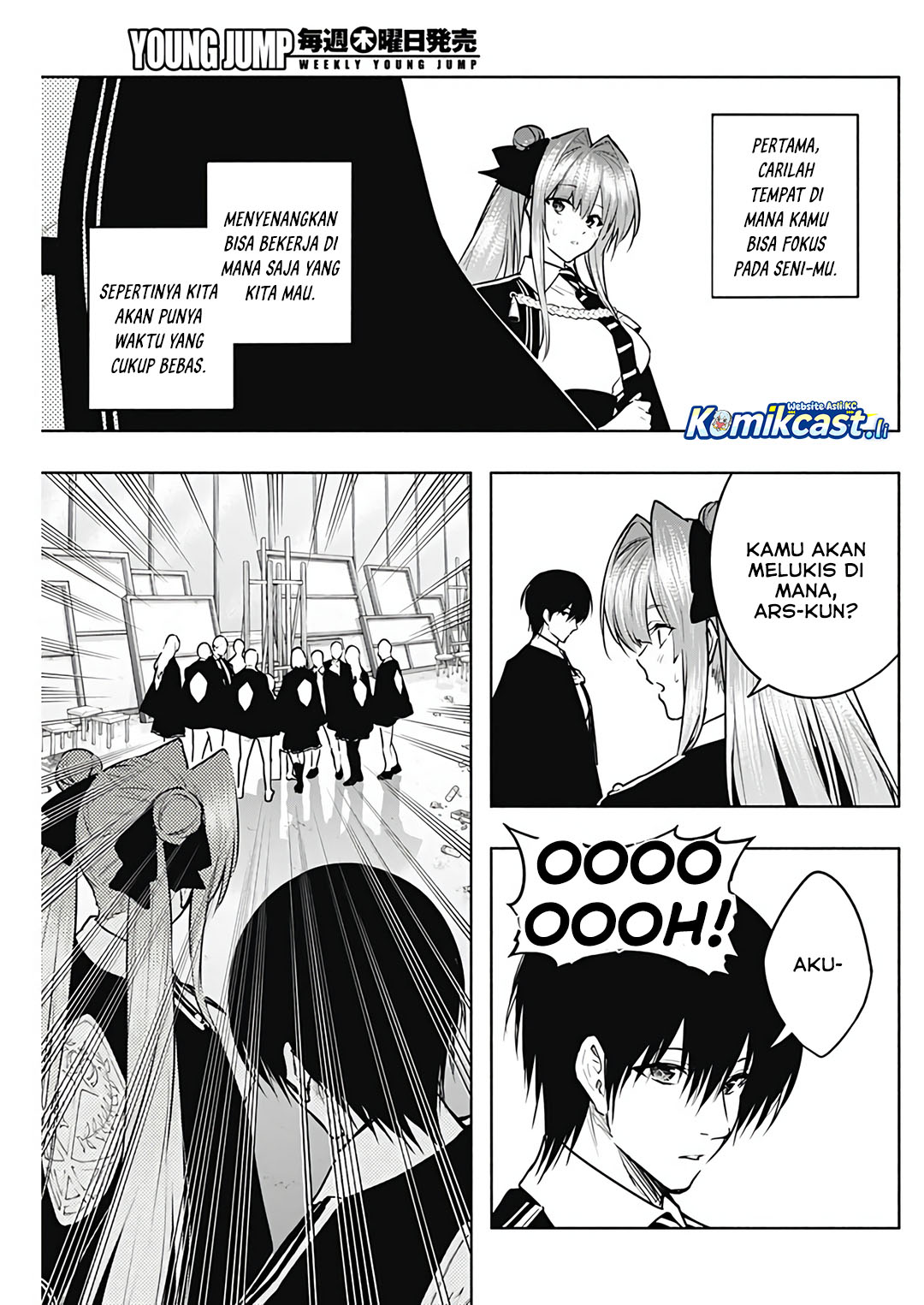 Ouritsu Mahou Gakuen no Saikasei: Slum Agari no Saikyou Mahoushi, Kizoku darake no Gakuen de Musou suru Chapter 131 - halaman 3