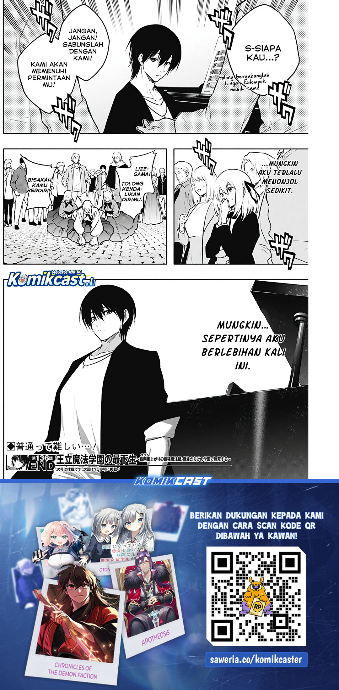 Ouritsu Mahou Gakuen no Saikasei: Slum Agari no Saikyou Mahoushi, Kizoku darake no Gakuen de Musou suru Chapter 136 - halaman 10
