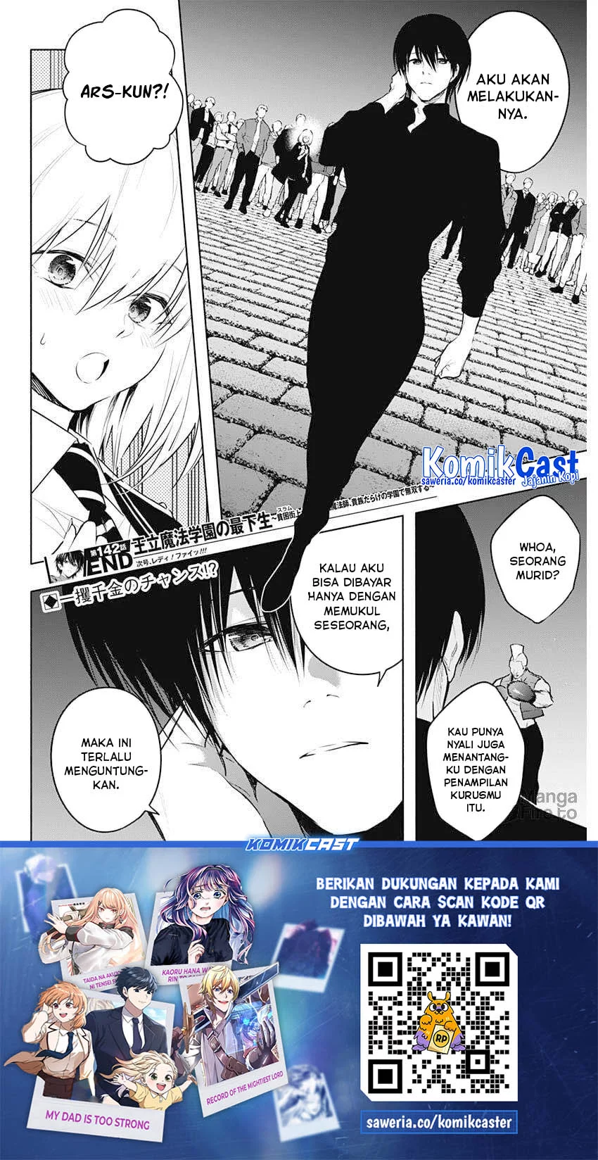 Ouritsu Mahou Gakuen no Saikasei: Slum Agari no Saikyou Mahoushi, Kizoku darake no Gakuen de Musou suru Chapter 142 - halaman 9
