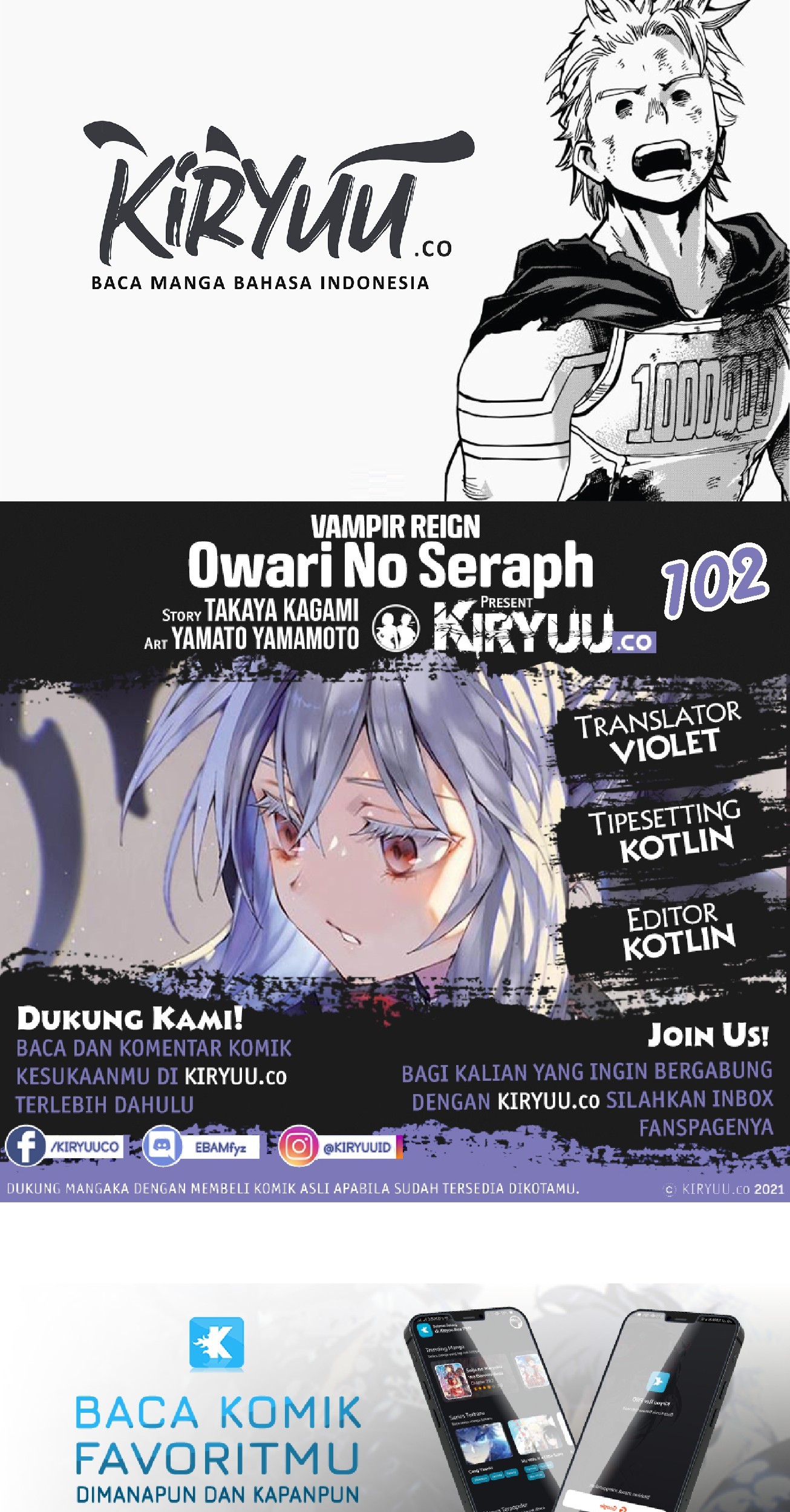 Owari no Seraph Chapter 102 - halaman 1