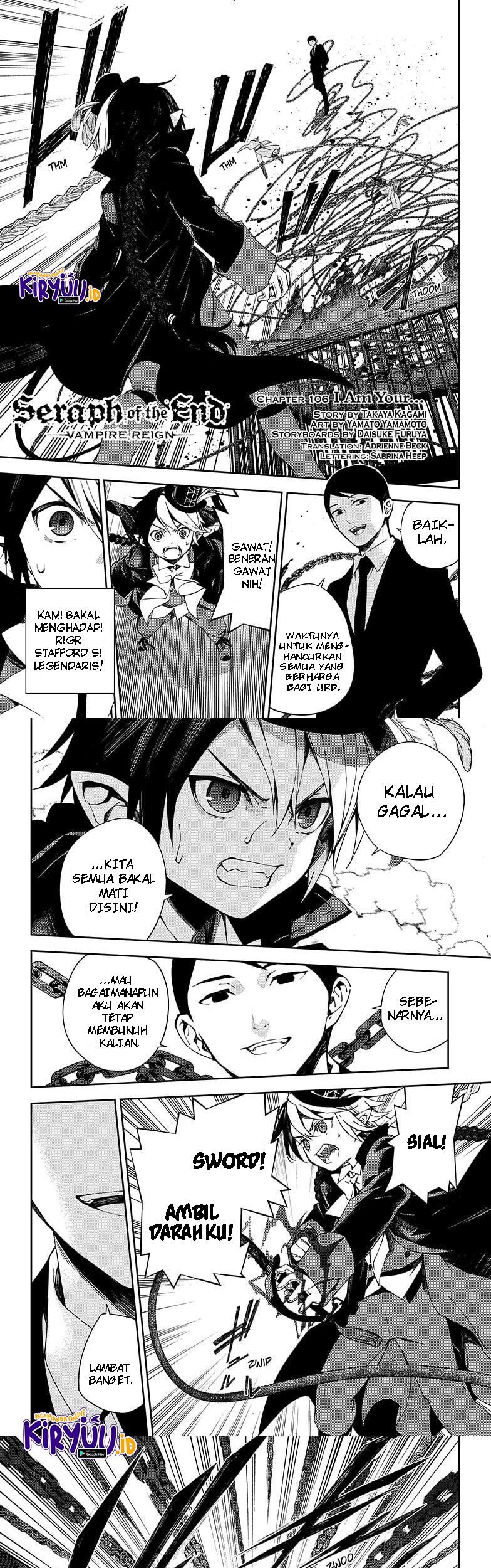 Owari no Seraph Chapter 106 - halaman 2