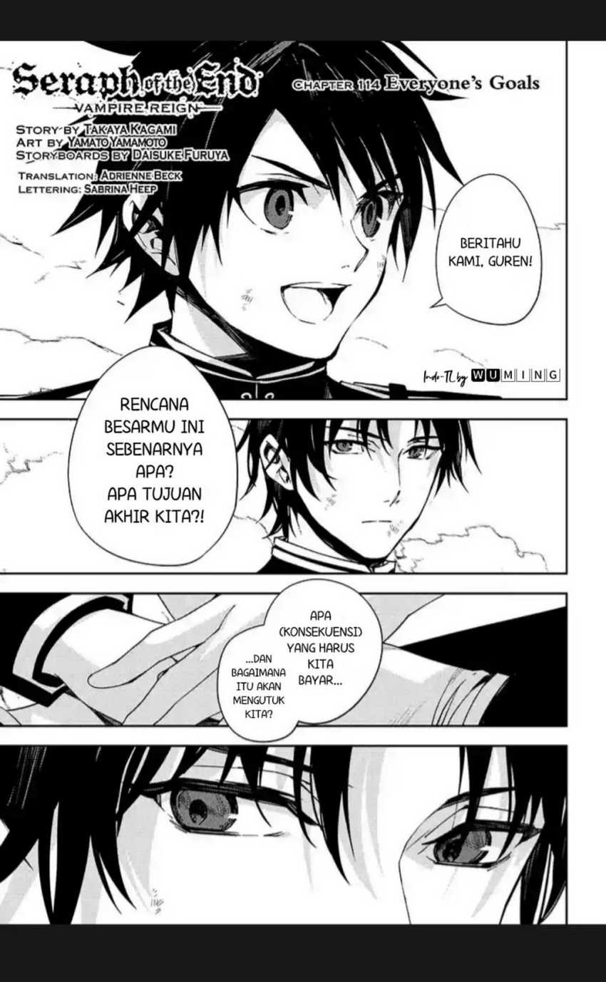 Owari no Seraph Chapter 114 - halaman 1